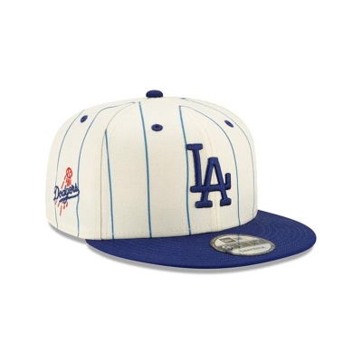 Los Angeles Dodgers Gorra | New Era MLB Pinstripe 9fifty Snapback Cap Mexico - Blancos